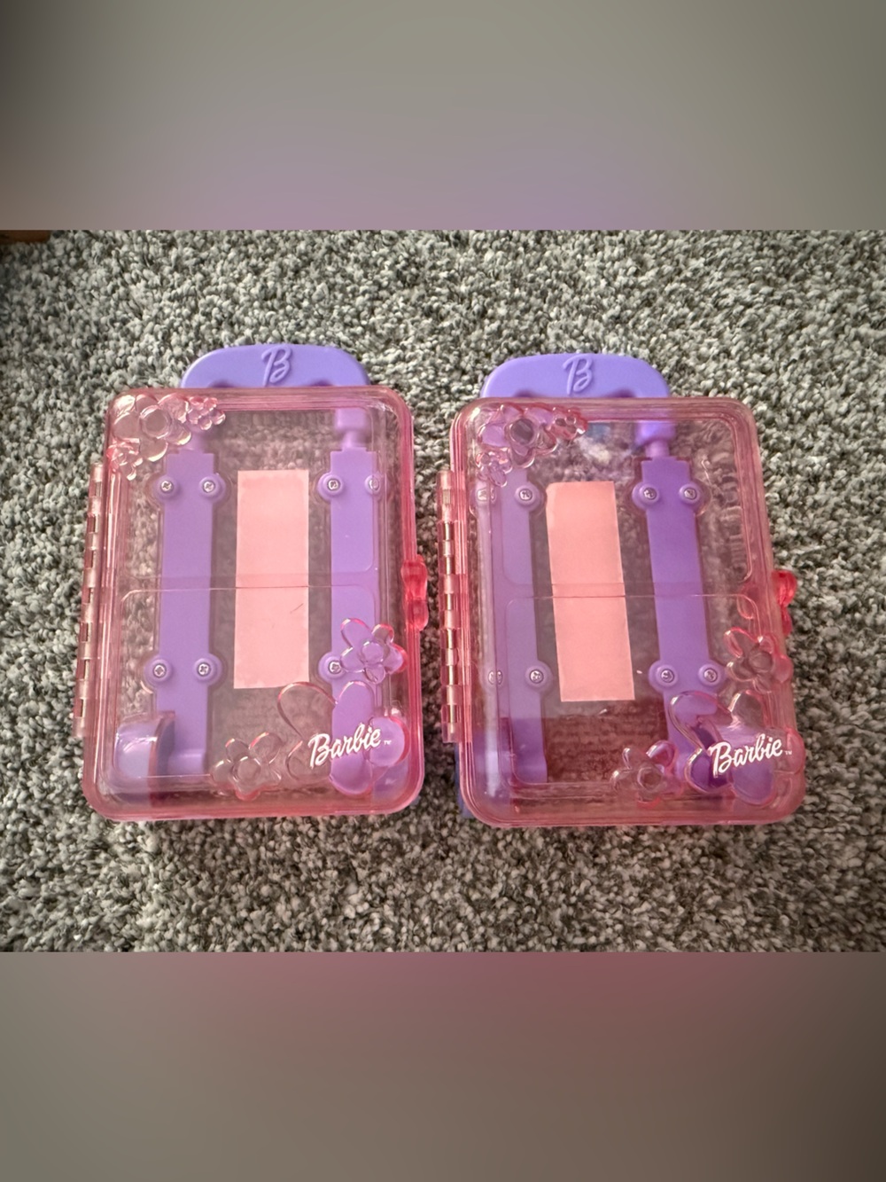 2 Barbie Toy Suitcases